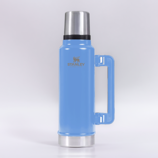 Termo Calidad Premium simil Stanley 1.20 litros celeste