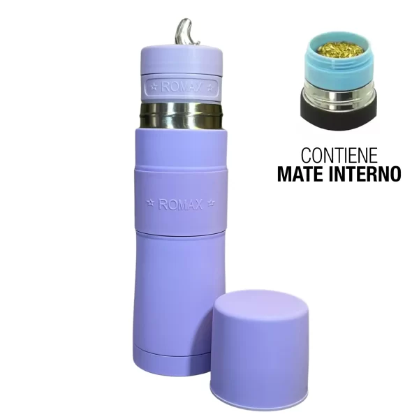 Termo ROMAX Mate Listo Autocebante 750ml Lila
