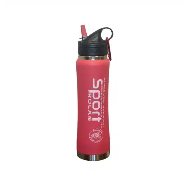 Botella Deportiva Rolan Térmica Acero Inoxidable Engomado 750ml COLOR ROJO