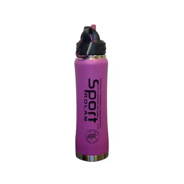 Botella Deportiva Rolan Térmica Acero Inoxidable Engomado 750ml COLOR VIOLETA