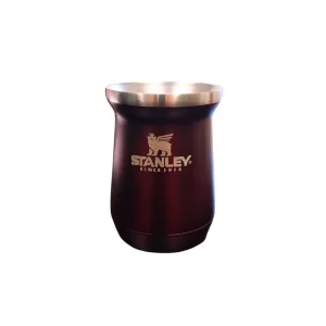 Mate Premium Simil Stanley 260 ml – Acero Inoxidable BORDO METALIZADO