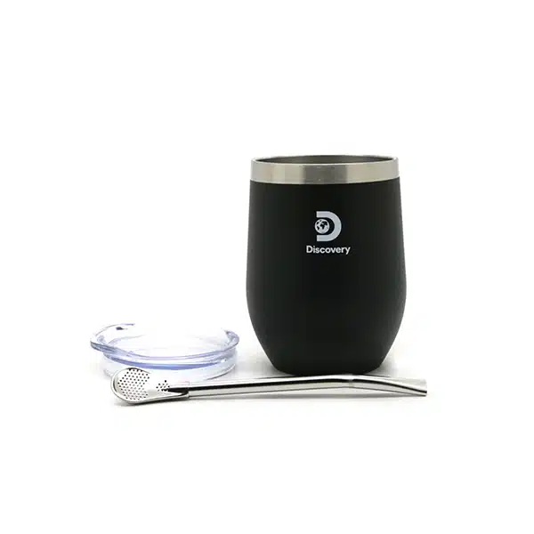 Mate con bombilla Discovery 350ml COLOR NEGRO COD:13677F - Imagen 3