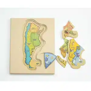 Rompecabezas Capas Argentina de Madera Manick – Juguete Educativo